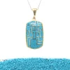 Brass Micro Mosaic Necklace