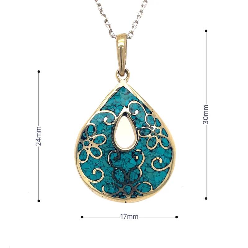 Bras Micro Mosaic Necklace - Image 3