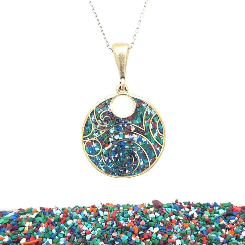Bras Micro Mosaic Necklace