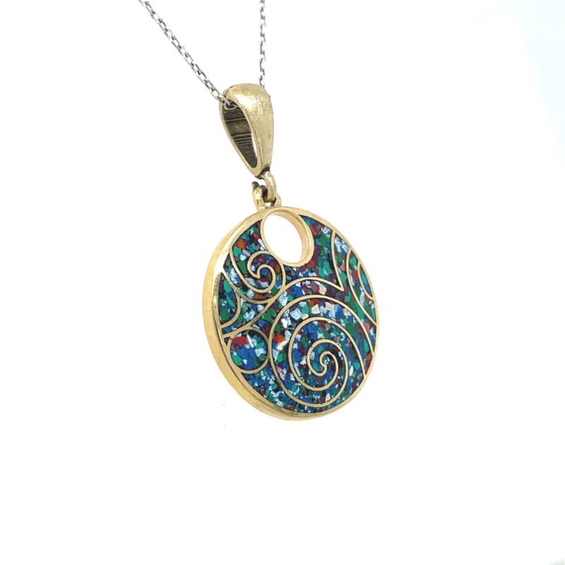 Bras Micro Mosaic Necklace - Image 2