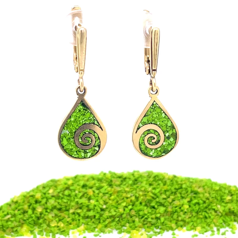 Brass Micro Mosaic Earring