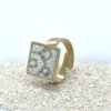 Brass Micro Mosaic Ring