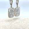 Brass Micro Mosaic Earring