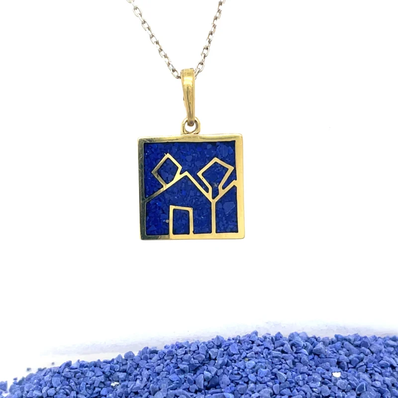 Bras Micro Mosaic Necklace