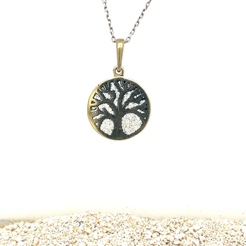 Bras Micro Mosaic Necklace