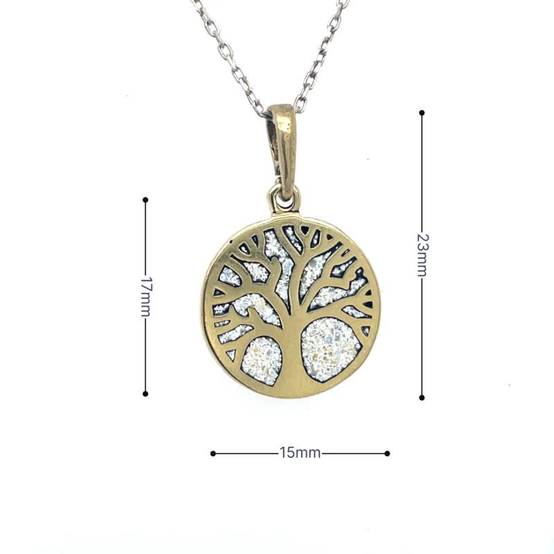 Bras Micro Mosaic Necklace - Image 3