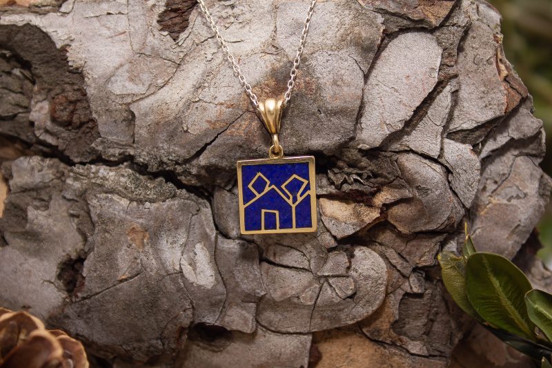 Bras Micro Mosaic Necklace - Image 4
