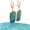 Brass Micro Mosaic Earring