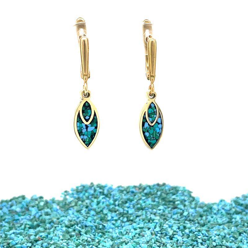 Brass Micro Mosaic Earring