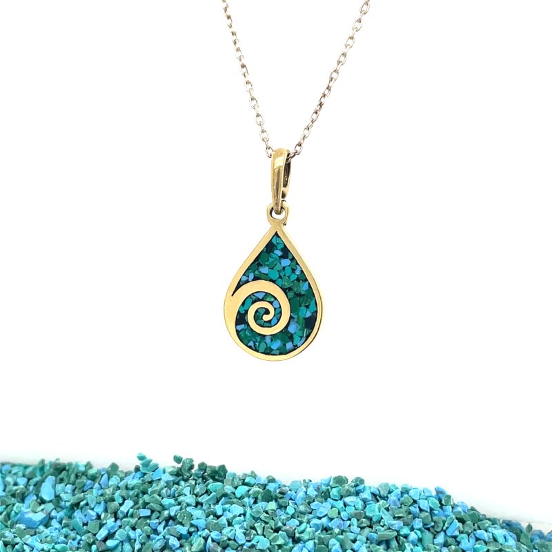 Brass Micro Mosaic Necklace