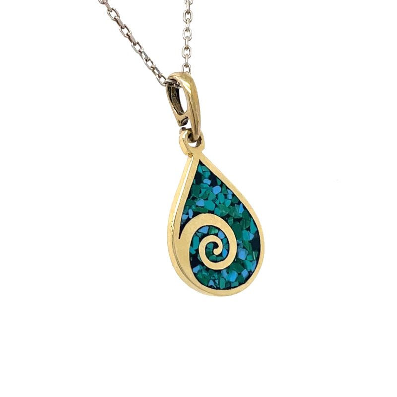 Brass Micro Mosaic Necklace - Image 3