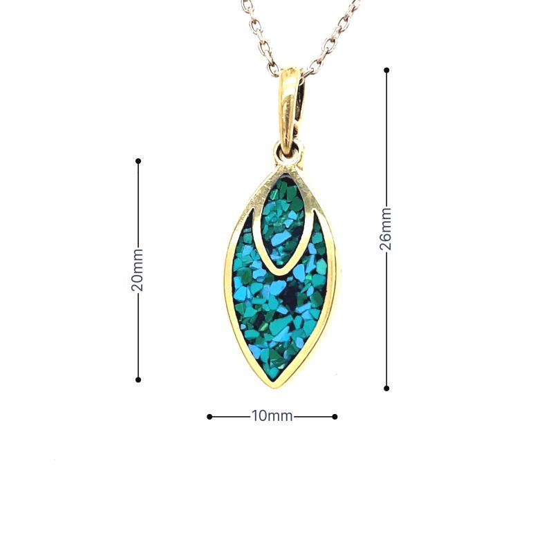 Brass Micro Mosaic Necklace - Image 3