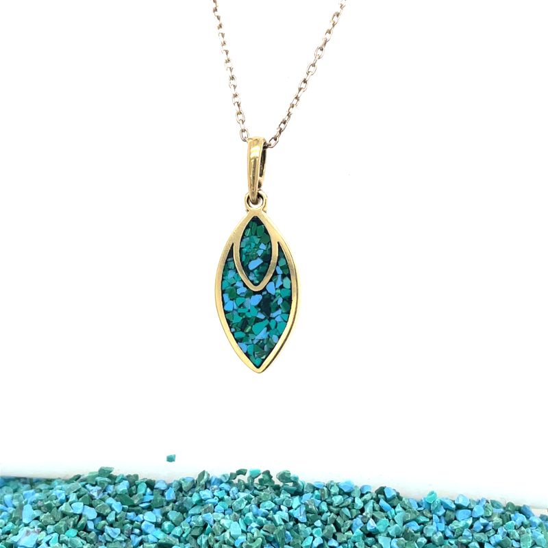 Brass Micro Mosaic Necklace