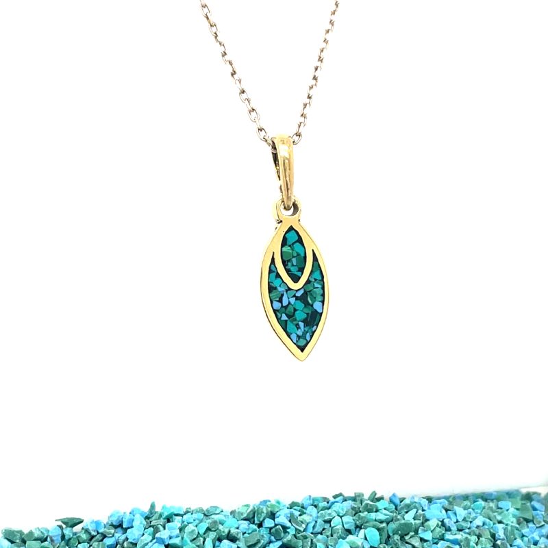 Brass Micro Mosaic Necklace