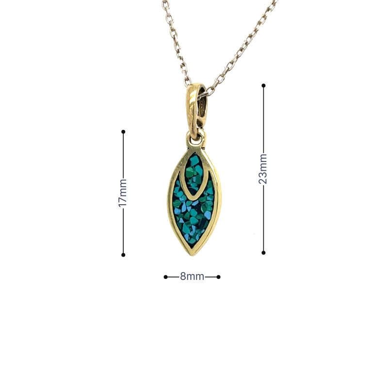 Brass Micro Mosaic Necklace - Image 3