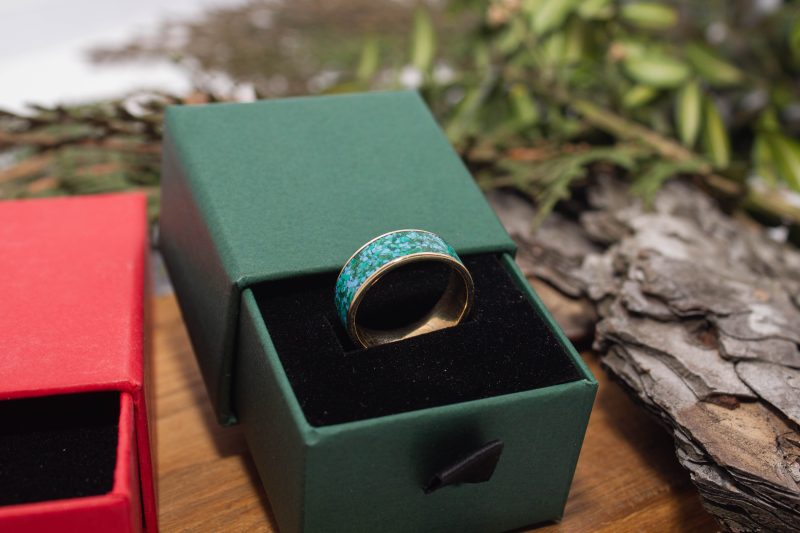 Brass Micro Mosaic Ring - Image 6