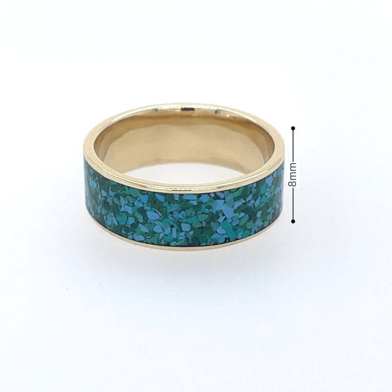 Brass Micro Mosaic Ring - Image 2