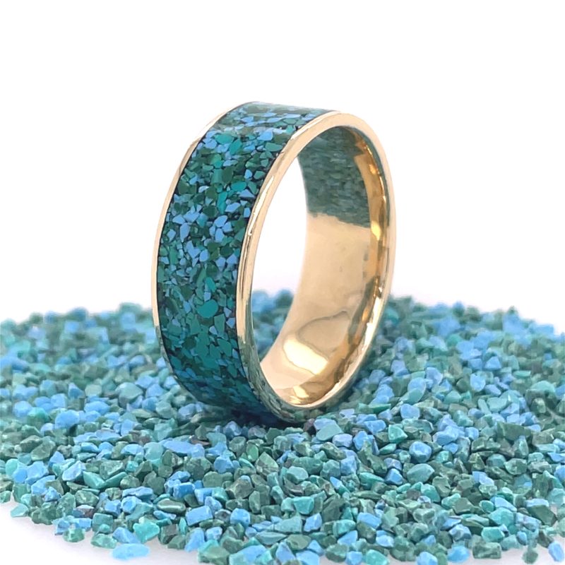 Brass Micro Mosaic Ring