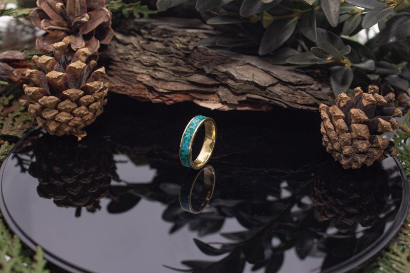 Brass Micro Mosaic Ring - Image 5