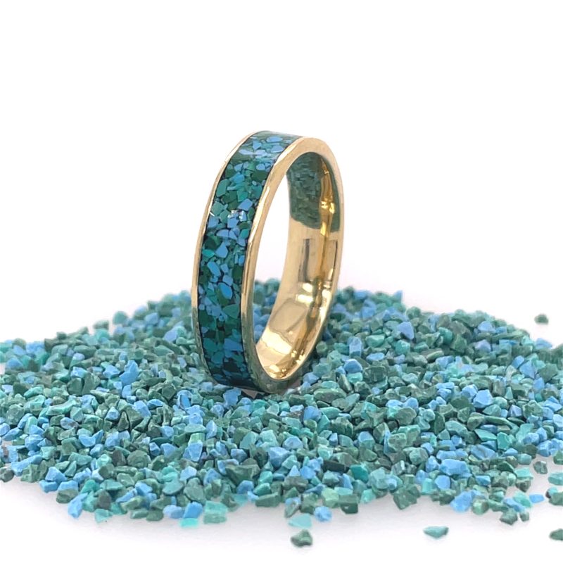 Brass Micro Mosaic Ring