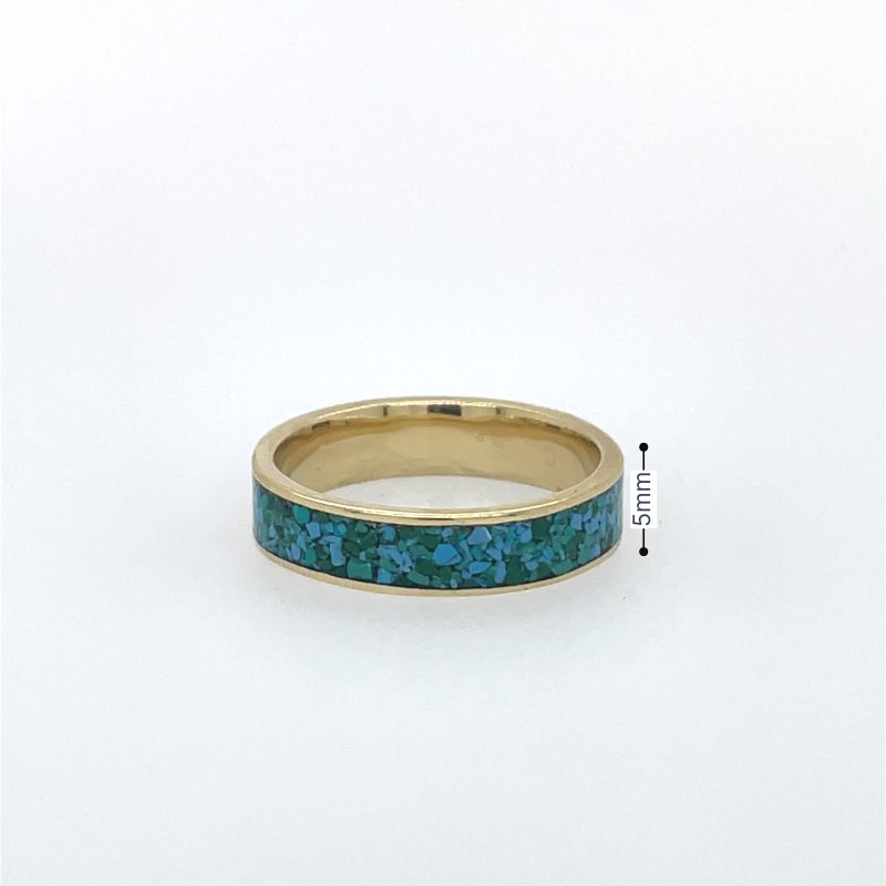 Brass Micro Mosaic Ring - Image 3
