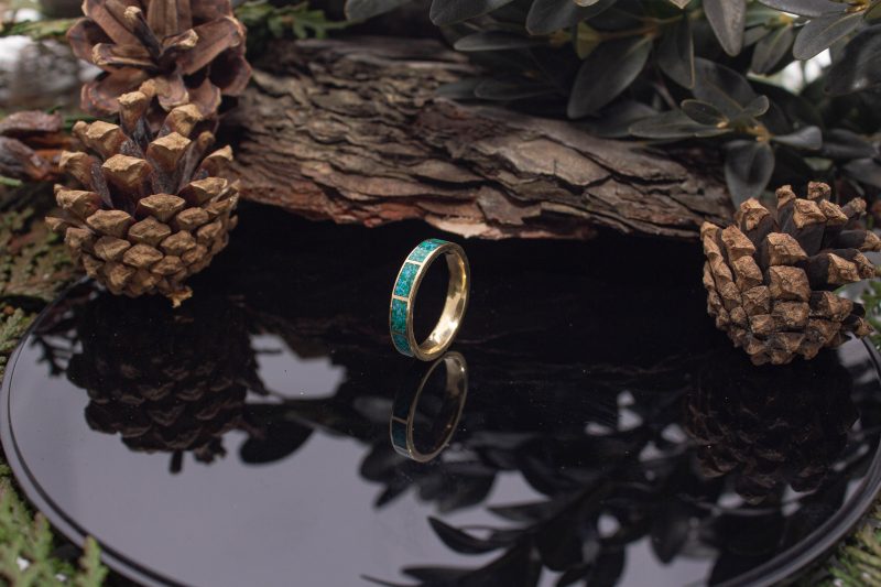 Brass Micro Mosaic Ring - Image 5