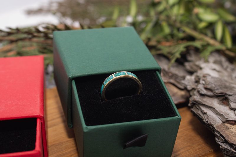 Brass Micro Mosaic Ring - Image 6