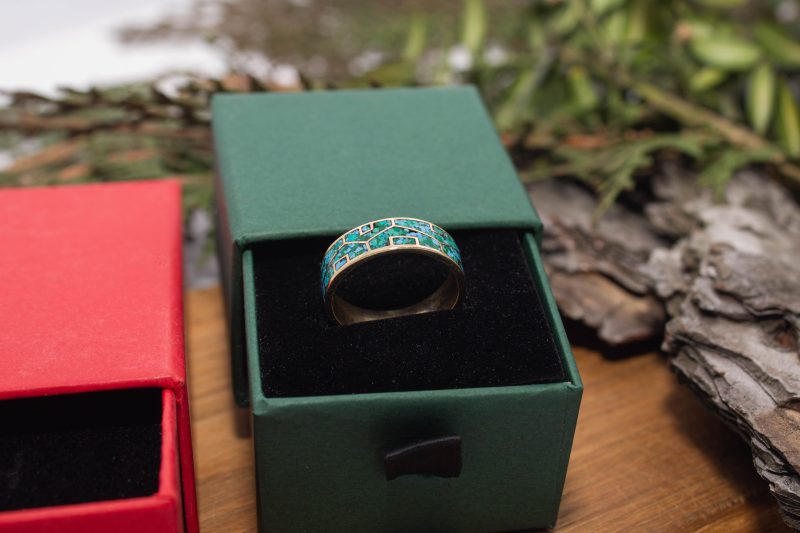 Brass Micro Mosaic Ring - Image 6