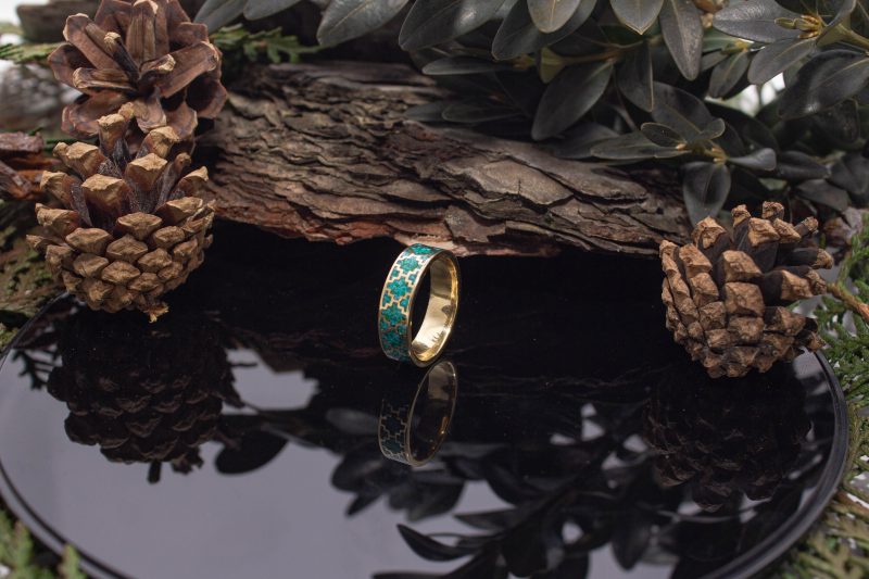 Brass Micro Mosaic Ring - Image 5