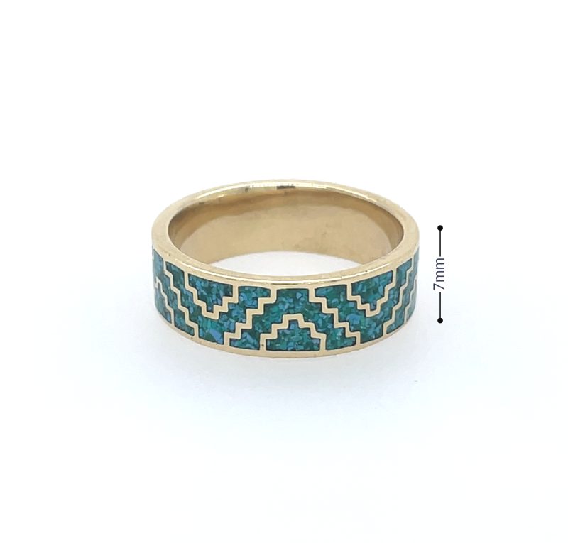 Brass Micro Mosaic ring - Image 3