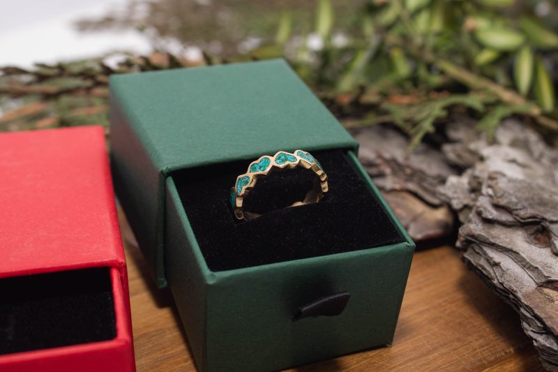 Brass Micro Mosaic Ring - Image 6