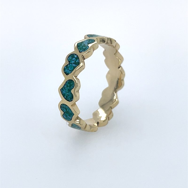 Brass Micro Mosaic Ring - Image 2
