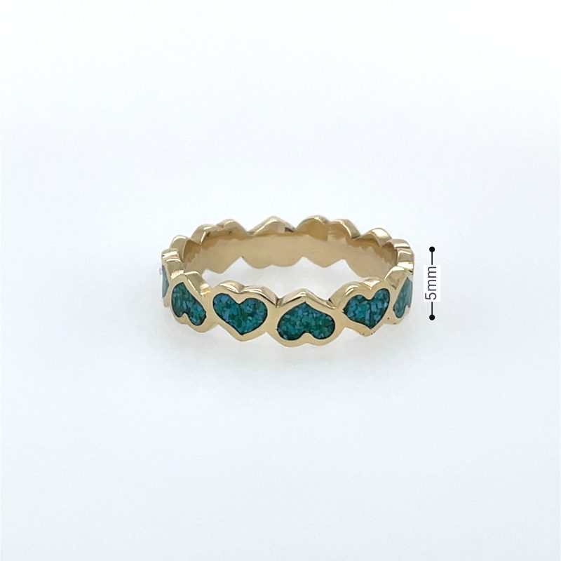 Brass Micro Mosaic Ring - Image 3