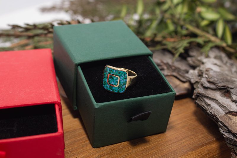 Brass Micro Mosaic Ring - Image 6
