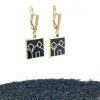 Brass Micro Mosaic Earring