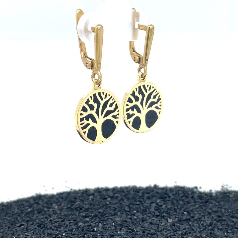 Brass Micro Mosaic Earring