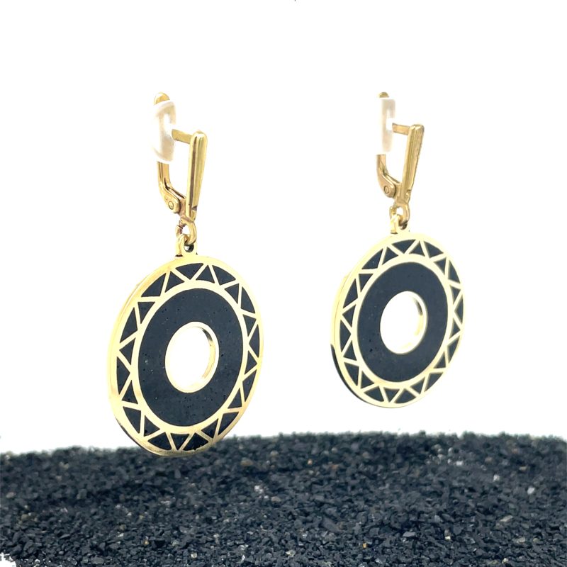 Brass Micro Mosaic Earring