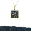 Brass Micro Mosaic Necklace