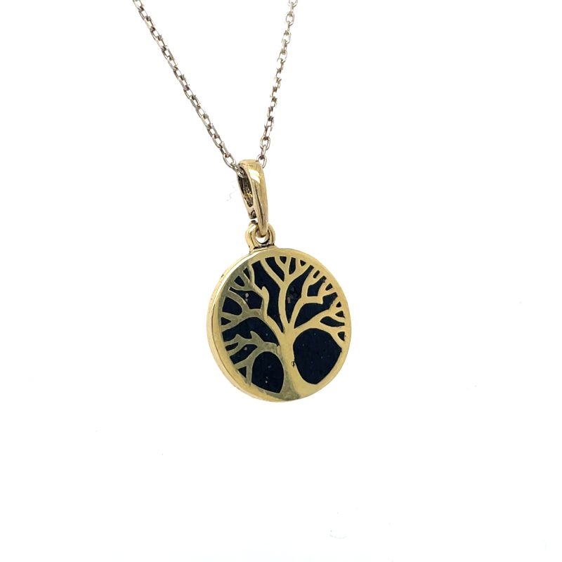 Brass Micro Mosaic Necklace - Image 3