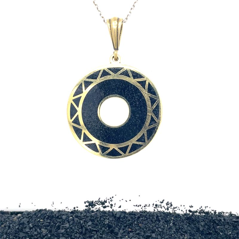 Brass Micro Mosaic Necklace