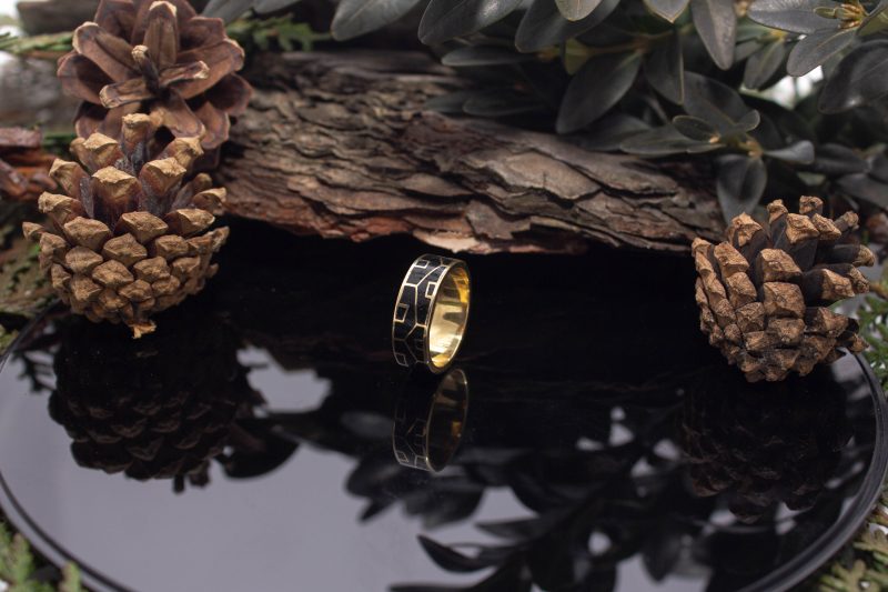 Brass Micro Mosaic Ring - Image 5