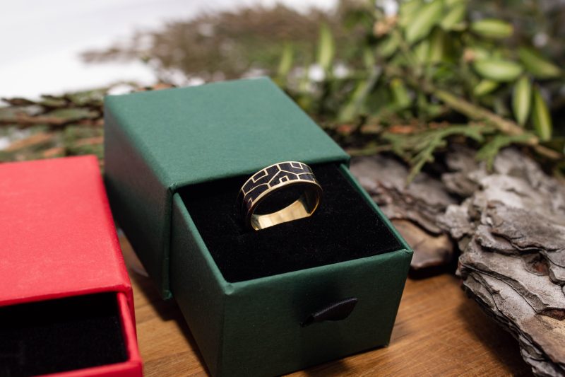 Brass Micro Mosaic Ring - Image 6