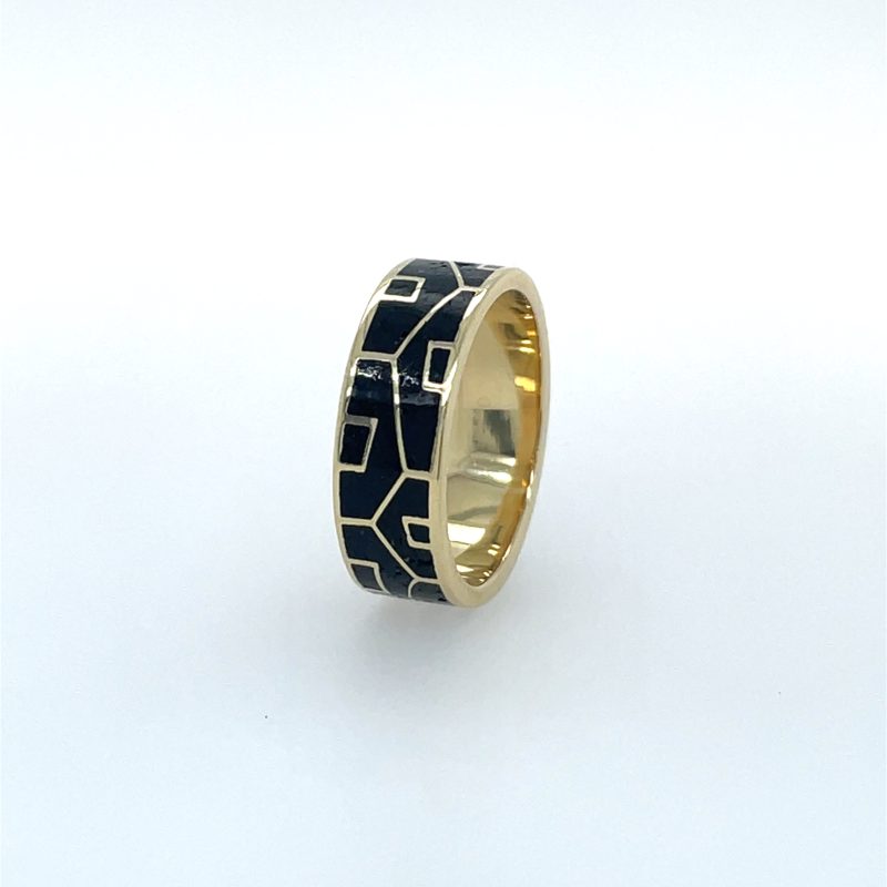 Brass Micro Mosaic Ring - Image 2