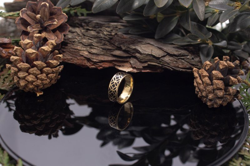 Brass Micro Mosaic Ring - Image 5