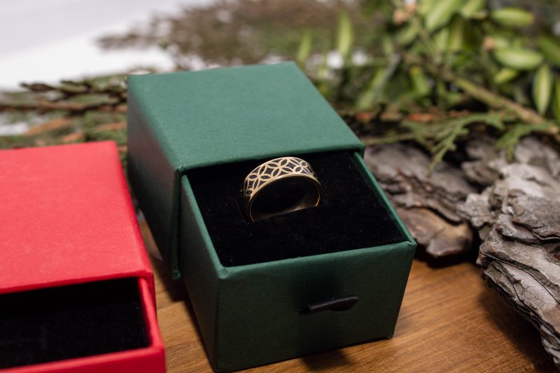 Brass Micro Mosaic Ring - Image 6