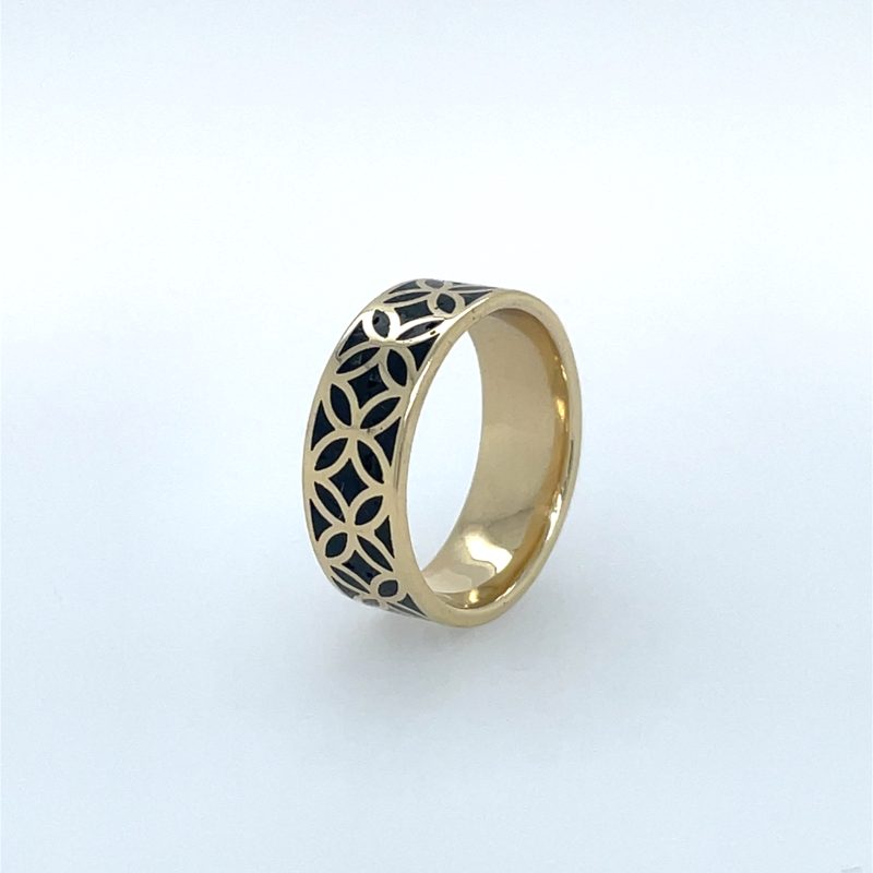 Brass Micro Mosaic Ring - Image 2