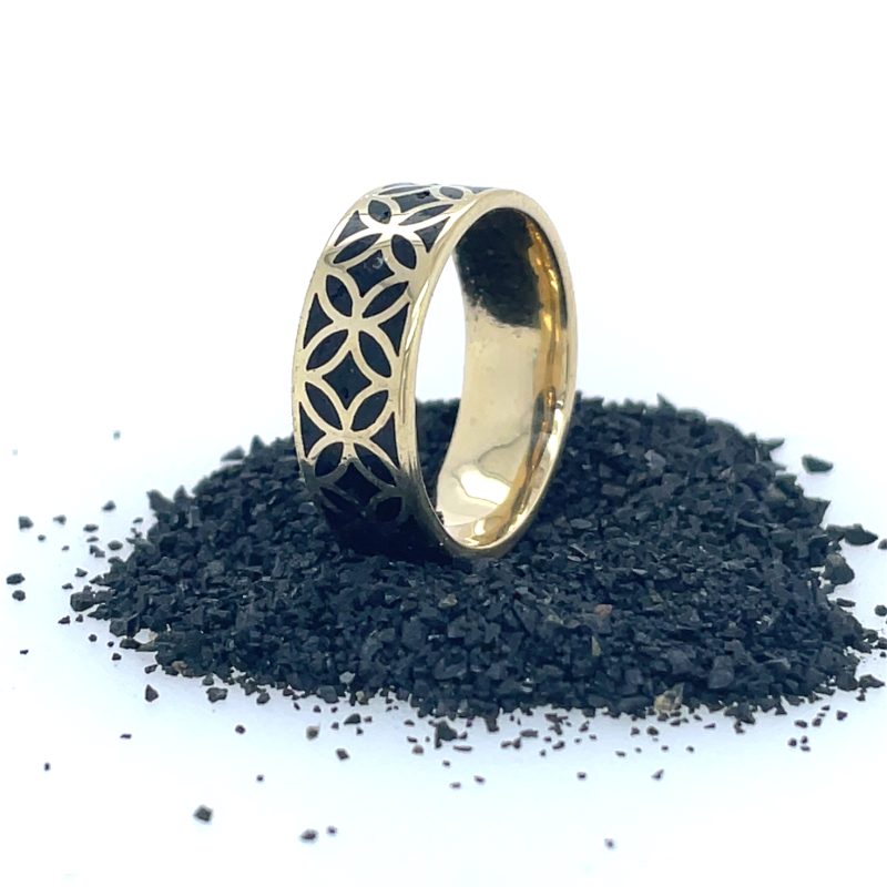 Brass Micro Mosaic Ring