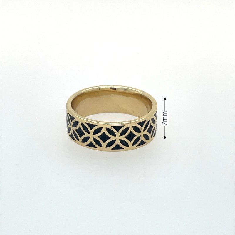 Brass Micro Mosaic Ring - Image 3