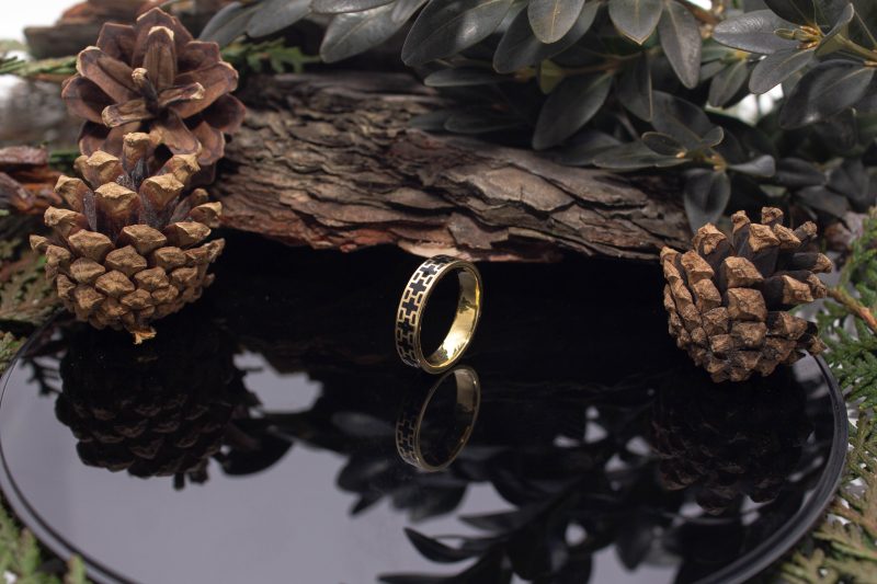 Brass Micro Mosaic Ring - Image 5