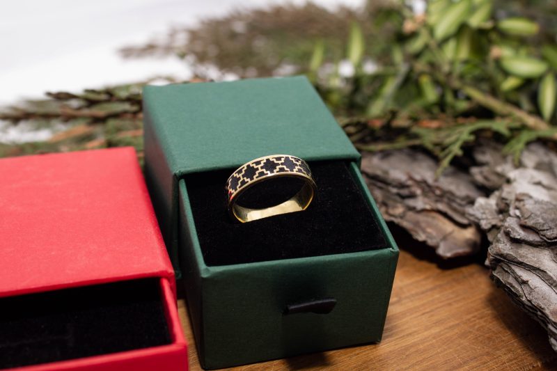 Brass Micro Mosaic Ring - Image 6